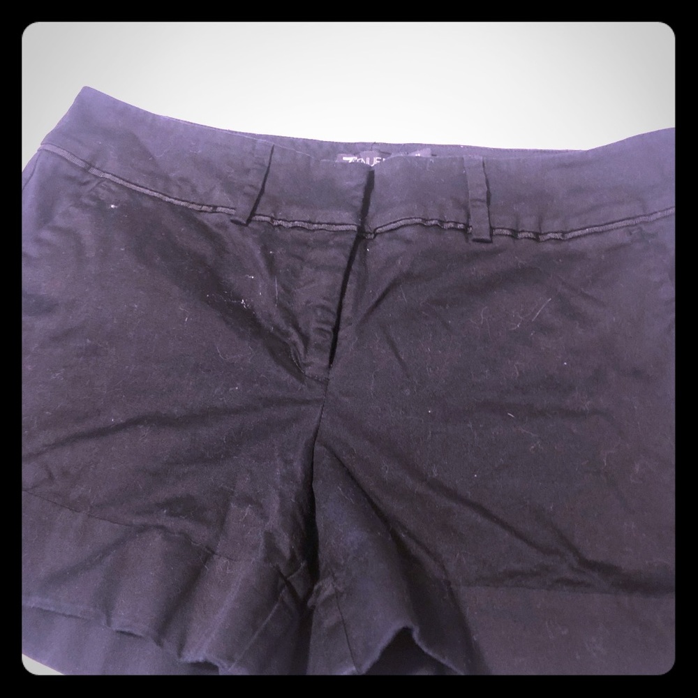 Black cotton shorts